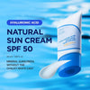 Isntree Hyaluronic Acid Natural Suncream SPF 50, Mineral Sunscreen, Gentle Tone-Up Effect, - Image 2