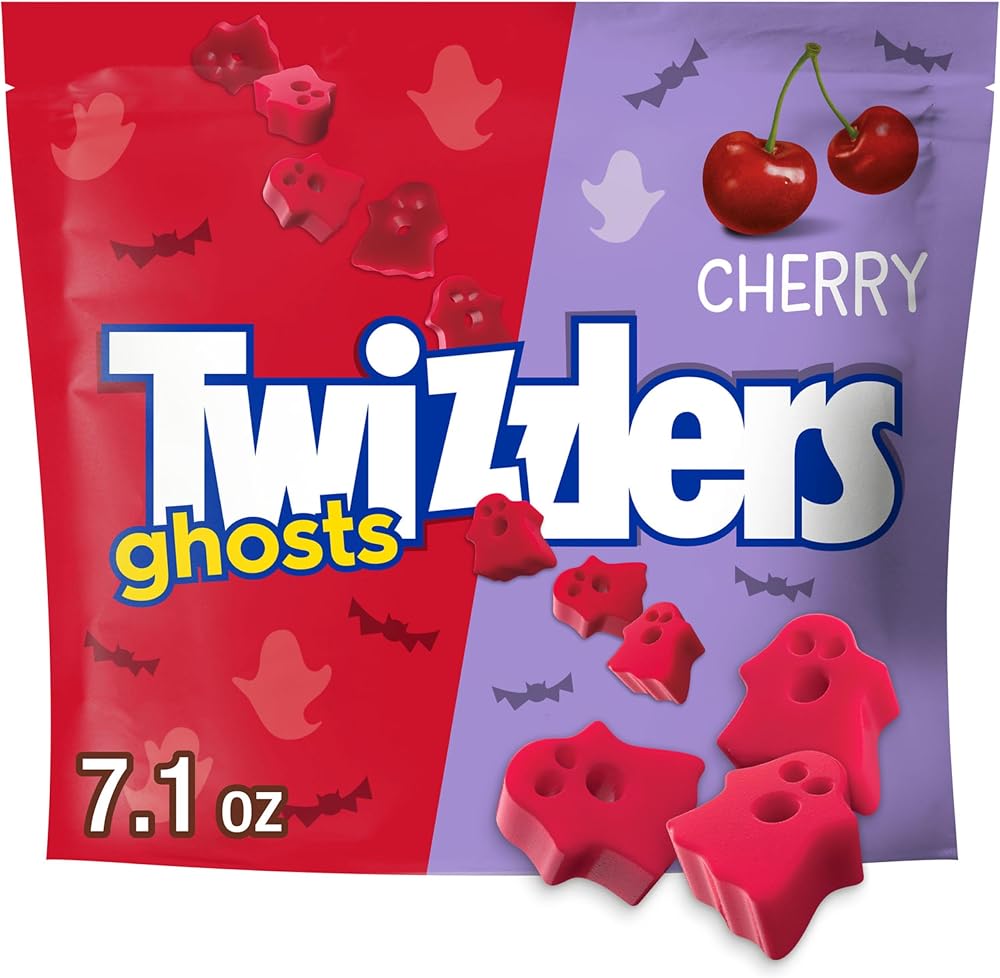 Twizzlers Ghosts Cherry Flavored Chewy Halloween Candy Bag, 7.1 oz - Personal Care