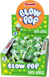 Charms Blow Pop Lollipops, Sour Apple Flavor, 48 Count Box (Pack of 1)