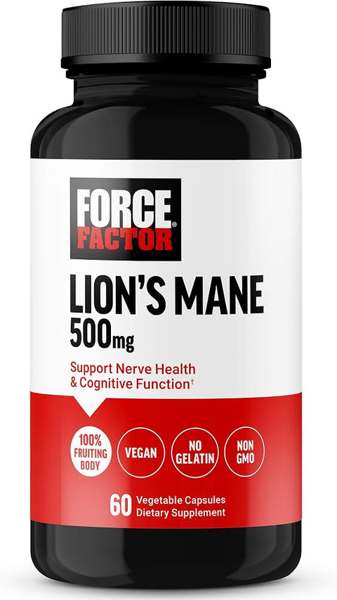 Force Factor Lion's Mane Supplement, Memory & Focus Supplement