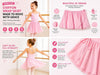 Moret Kids Girls' Ballet and Dance 2-Pack Chiffon Wrap Skirt - Lightweight Pull-On Practic - Image 2