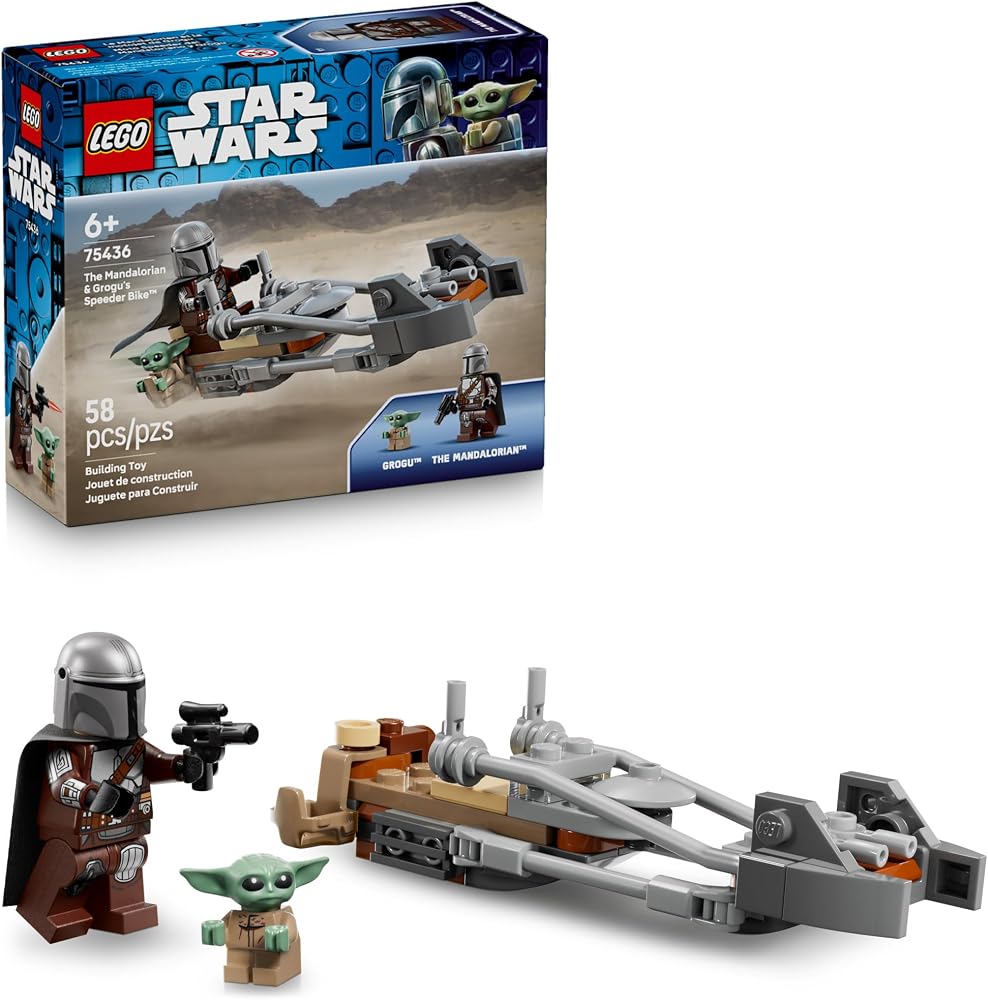 LEGO Star Wars The Mandalorian & Grogu’s Speeder Bike 75436