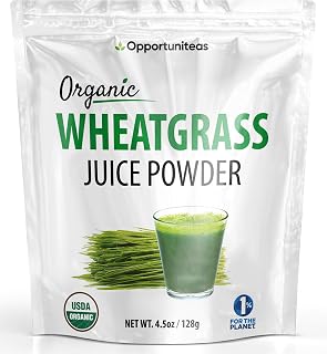 Opportuniteas Organic Cold Pressed Wheatgrass Juice Powder, 4.5 oz