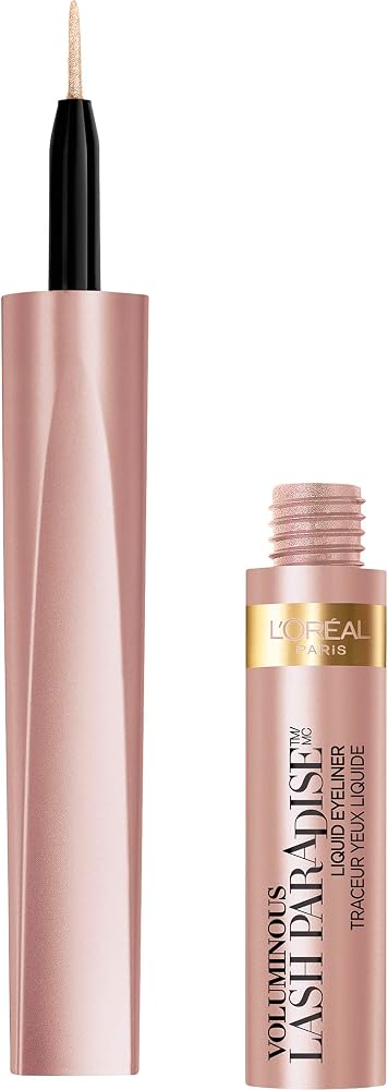 L'Oreal Paris Cosmetics Voluminous Lash Paradise Liquid Eyeliner, Rose Gold, 0.05 Fluid Ounce - Personal Care
