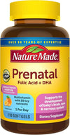 Nature Made Prenatal Vitamins for Women with Folic Acid + DHA, 110 Softgels