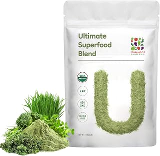 Organic Ultimate Superfood Powder 1 lb – 100% Natural Green Food, Rich in Antioxidants & Multivitamins