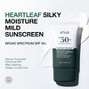 Anua Heartleaf Silky Moisture Mild Sunscreen, Broad Spectrum SPF 50+ with Moisturizing For - Image 2