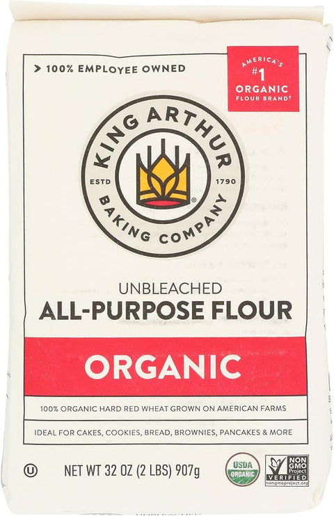 King Arthur Flour, Organic All Purpose Flour, 32 Oz Bag