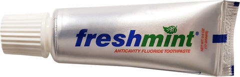 Freshmint 0.6 oz. Anticavity Fluoride Toothpaste, 144 Tubes, Laminated Tube, Tubes do not Have Individual Boxes for Extra Savings, Travel Size