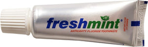 Freshmint 0.6 oz. Anticavity Fluoride Toothpaste, 144 Tubes, Laminated Tube, Tubes do not Have Individual Boxes for Extra Savings, Travel Size