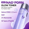 Numbuzin No.9 NAD+ Salmon PDRN Toner, Glass Skin Hydrating Toner with Peptides & Niacinami - Image 2