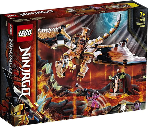 LEGO NINJAGO Wu’s Battle Dragon 71718 Ninja Battle Set Building Kit Featuring Buildable Figures (321 Pieces)