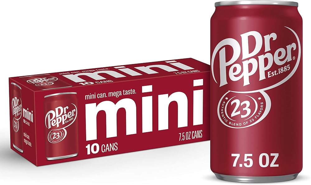 DR PEPPER - MINI CANS, 7.5 OZ, 10 PK