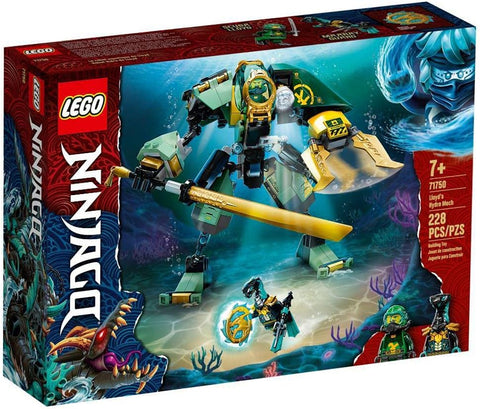 LEGO NINJAGO Lloyd’s Hydro Mech 71750 Building Kit, Underwater Playset with NINJAGO Lloyd and Mech; Role-Play Action for Boys and Girls Ages 7 and Up