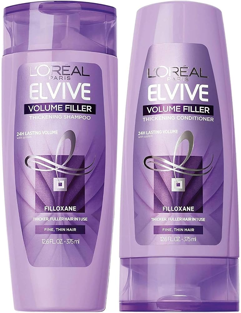L'Oreal Paris Elvive Volume Filler Thickening Shampoo and Conditioner Set, 12.6 Ounce Each - Personal Care