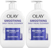 Olay Face Wash Daily Facial Cleanser with Retinol, Peptides and Glycerin, Smoothing and Hy - Image 5