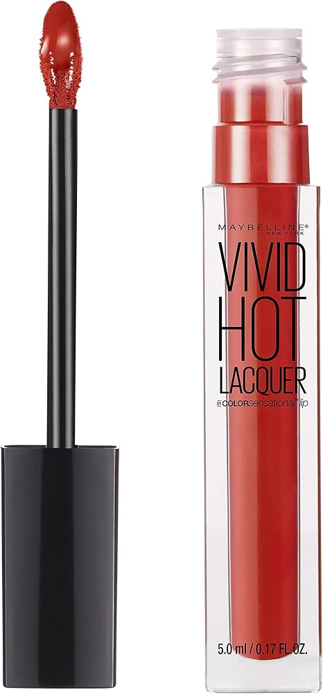 Maybelline New York Color Sensational Vivid Hot Lacquer Lip Gloss, So Hot, 0.17 fl. oz.