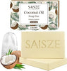 Handmade Coconut and Shea Butter Soap - 8 oz, Cold Process, Organic Soap Enriched with Coconut oil, Shea, Body Bars for Women and Men - Personal Care