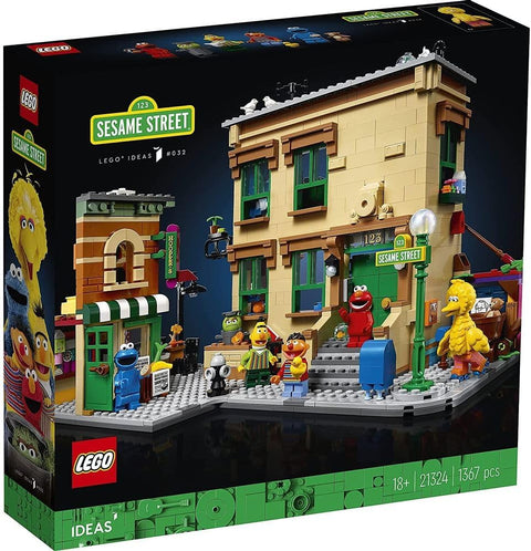 LEGO Ideas 123 Sesame Street 21324 Building Kit; Awesome Build-and-Display Model for Adults Featuring Elmo, Cookie Monster, Oscar The Grouch, Bert, Ernie and Big Bird, New 2021 (1,367 Pieces)