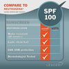 Leader Travel Sunscreen SPF 100+, Ultra Sheer Dry-Touch Water Resistant and Non-Greasy Lot - Image 2
