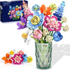 PLAXSOON Flower Bouquet Building Set for Adults Women Boys Girls 8+