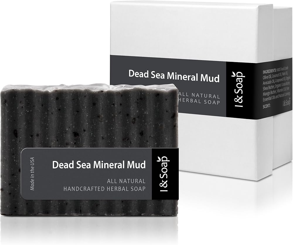 Dead Sea Mud Soap Bar for Face & Body – Deep Cleansing Natural Mineral Soap for Oily Skin, Excess Oil & Blackheads – Clarifying Daily Cleansing Bar – Made in Jordan, 90g – Sea Cure