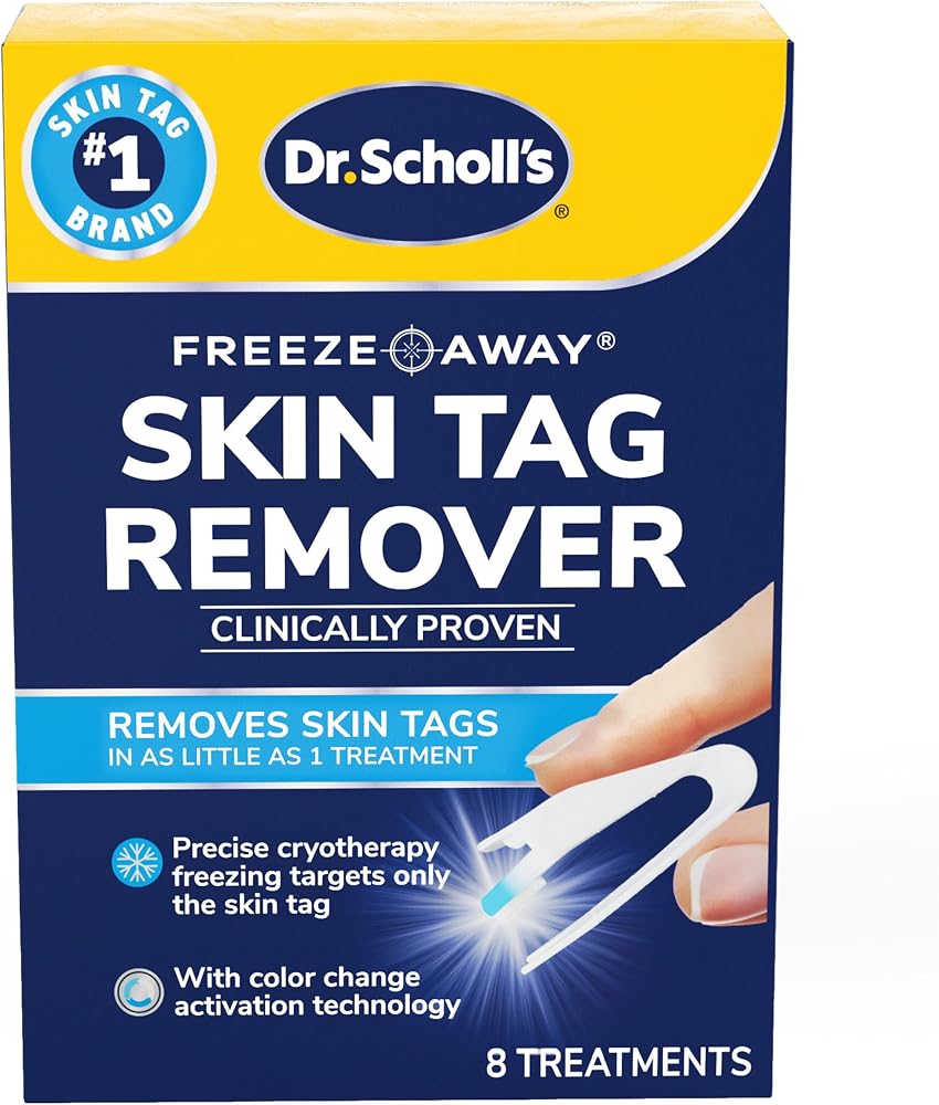 Dr. Scholl'S Freeze Away Skin Tag Remover, Skin Tag Removal Kit, 8 Count - Personal Care