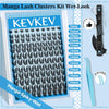 Lash Clusters 84 Pcs Cluster Lashes Eyelash Clusters DIY Cluster Eyelash Extensions Indivi - Image 4