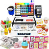 maysida LED Calculator Cash Register Toy - Pretend Play Set Kids Cash Register with Scanner, Microphone and Credit Card, Math Skills Toy for 3, 4, 5, 6 7 8+ Year Old Girl Boy