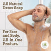 Southern Natural Activated Charcoal Soap Bar For Face & Body, Men, Women - Personal Care - Image 2