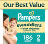 Pampers Swaddlers Size 2 Diapers, Fragrance-Free, Hypoallergenic, (10-22 lbs) - Perfume - Beauty