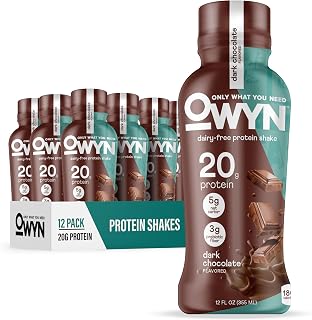 OWYN Only What You Need Dark Chocolate Flavored 20g Protein Shake, 12 Ct