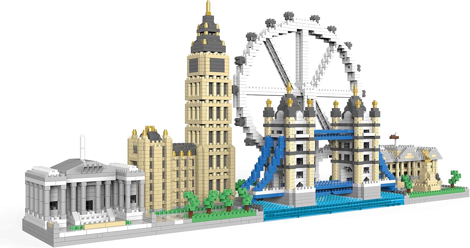 dOvOb London Skyline Micro Mini Blocks Set, Architecture Model for Adults