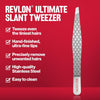 Revlon Ultimate Slant Tip Tweezer, Silver, 1 Count - Image 3