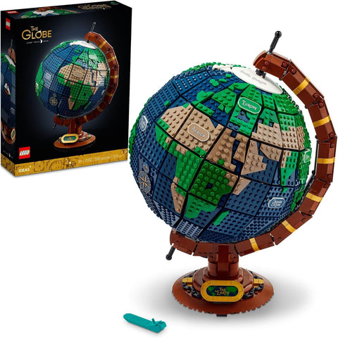 LEGO Ideas The Globe Building Set, Build and Display Model for Adults, Home Decor Gift for People with a Passion for Travel, Geography and Arts, 21332