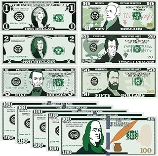 700Pcs Play Money Set for Kids – Educational Learning Bills for Teaching Math & Counting – Prop Fake Money Refill for Board Games & Cash Register Toy