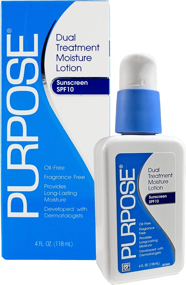Purpose Dual Treatment Moisture Lotion, Facial Moisturizer With SPF - Personal Care