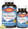 Carlson Elite Omega-3 Gems 1600 mg Omega 3 Fatty Acids Including EPA & DHA - Norwegian, Wi - Image 1