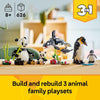 LEGO Creator 3 in 1 Wild Animals Panda Family - Building Toy Kit for Kids with 3 Building  - Image 3