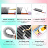 NAGARAKU YY Lash Extensions 0.07 C 8-12mm Mix 5 Trays Set 4D Premade Fans - Image 4