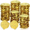 Hanaive 100 Pcs Gold Plastic Pirate Coins for Treasure Chest Party Favors
