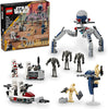 LEGO Star Wars Clone Trooper & Battle Droid Battle Pack Set for Kids, Buildable Toy Speede - Image 2