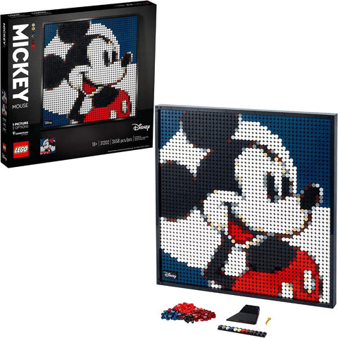 LEGO Art Disney’s Mickey Mouse 31202 Craft Building Kit; A Wall Decor Set for Adults Who Love Creative Hobbies, New 2021 (2,658 Pieces)