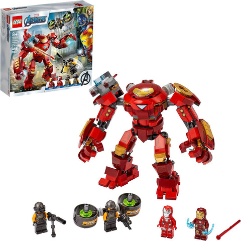 LEGO Marvel Avengers Iron Man Hulkbuster Versus A.I.M. Agent 76164, Cool, Interactive, Brick-Build Avengers Playset with Minifigures (456 Pieces)