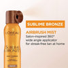 L'Oreal Paris Sublime Bronze Self Tanning Mist, Medium to Natural Spray Tan, 4.6 oz - Pers - Image 3