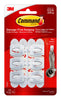 Command Mini Light Clips, Damage Free Hanging Light Clips with Adhesive Strips, No Tools Mini Wall Hooks for Hanging Decorations in Living Spaces, Six White Wall Hooks and Eight Command Strips
