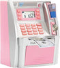 ATM Piggy Bank for Real Money for Kids Adults,Toy Money Bank with Card,Password,Coin Recognition,Bill Feeder,Balance Calculator,Electronic Money Safe Coin Box,Hot Gift for Boys Girls