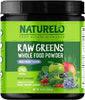 NATURELO Raw Greens Superfood Powder 240 Grams, Mixed Berry