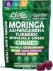 Clean Nutra Moringa Gummies | Pure Moringa Powder Supplement + Ashwagandha Turmeric Spirulina & Ginger Energy, Skin, Immune & Gut Health Green Superfood - Moringa Capsules Alternative