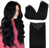 GOO GOO Clip in Hair Extensions Real Human Hair, Remy Human Hair Extensions Clip ins for W - Image 1